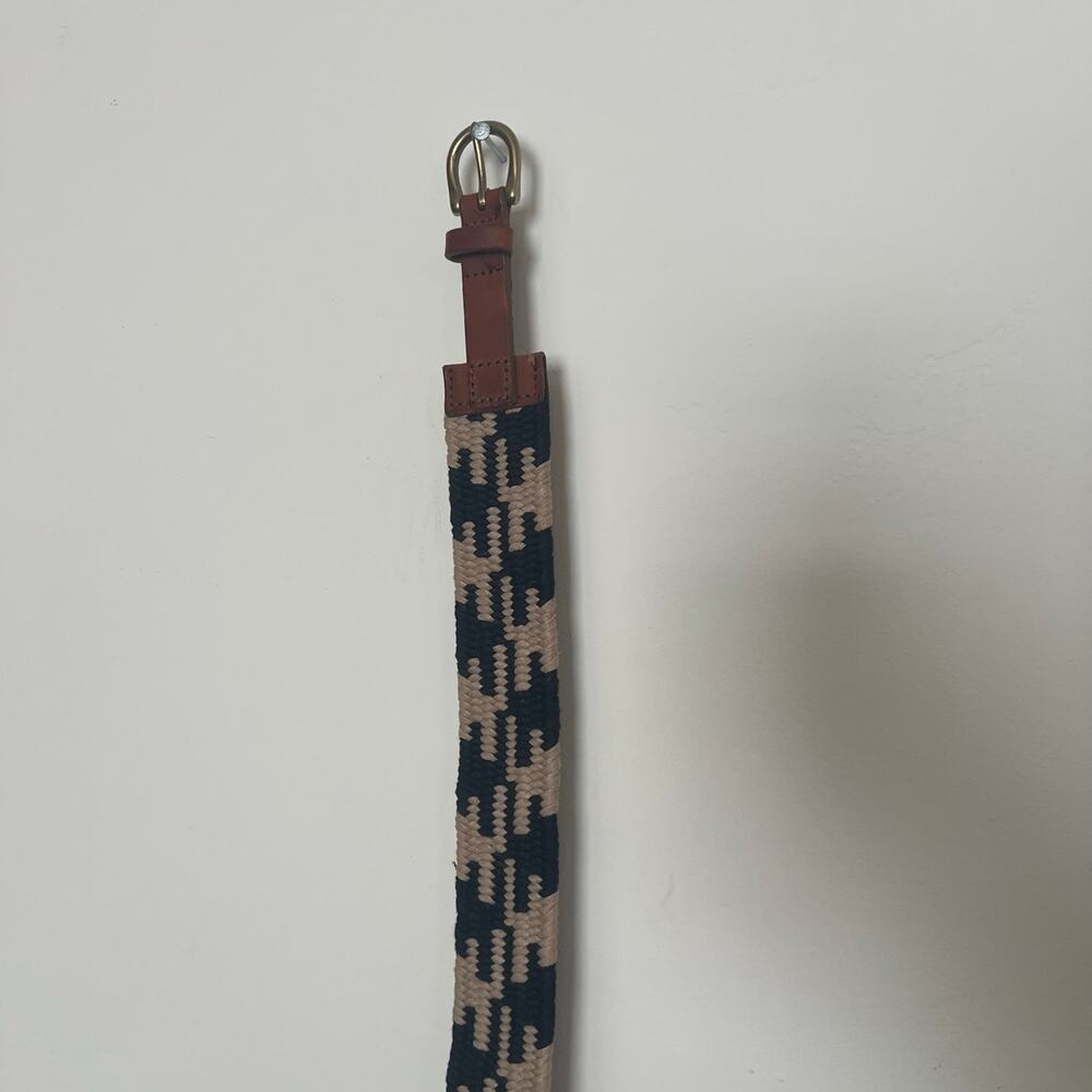 Braided Leather Waist Belt